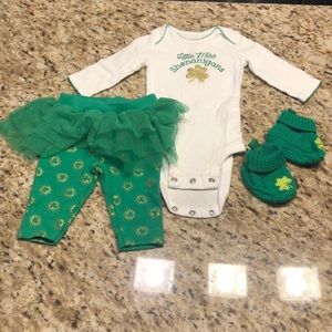 Newborn St. Patrick’s day outfit